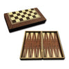 2-in-1 Bordspel: Backgammon & Dammen – Hout