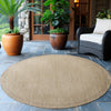 Vloerkleed GIZA rond Beige – Voor Binnen en Buiten