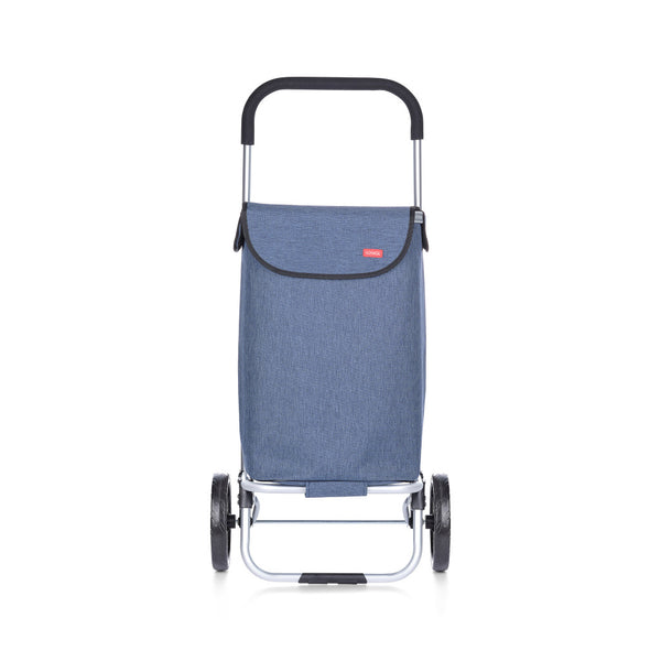 Boodschappentrolley Voyage aluminium “Berlin” – wiel Ø19 cm – assorti kleuren – detailfoto 2