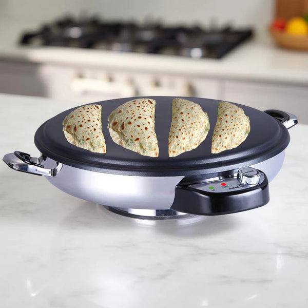KOCHMASTER Chromax Pannenkoeken- en Wrapmaker – Elektrische fladenbakker met antiaanbaklaag en 2300W vermogen
