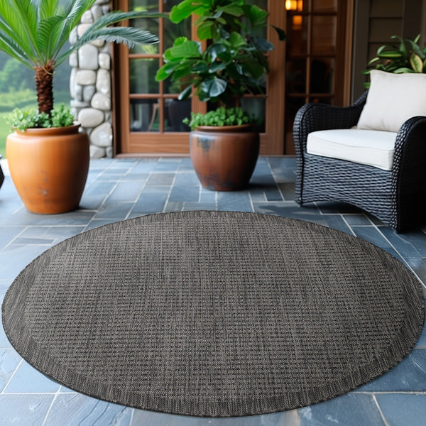 Rond Vloerkleed GIZA Black