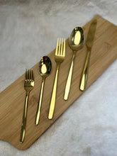 Luxe gouden bestek van roestvrij staal – 6-delig glanzend