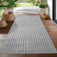 Vloerkleed NOVA 1202 Silver – Japandi Stijl | Indoor & Outdoor