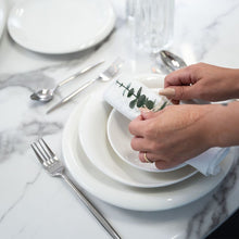 Bricard Barles Curvy Dinner Set 25-Delig – Wit Servies Set 6 Personen Porselein