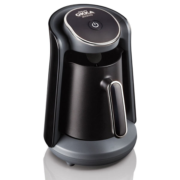 Arzum Okka Minio turkse koffiezetapparaat zwart chroom 1 tot 4 kopjes