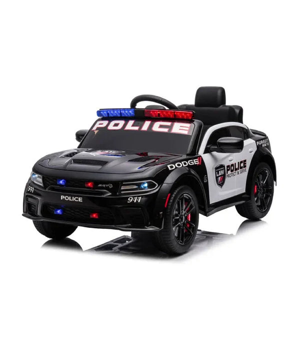 Dodge Charger Politie Kinderauto – 12V Accu met Sirene, LED & Walkie-Talkie