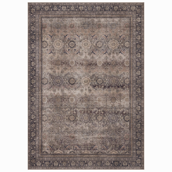 Wasbaar bruin vloerkleed Inka 1147 – antislip, 3 mm