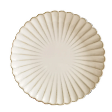 beige dinerbord porselein reliëf design 27 cm