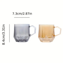 Set van 6 glazen met handvat – hittebestendig, stijlvol en veelzijdig in amberkleur