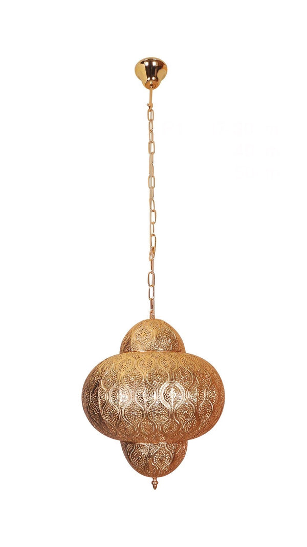 Djerba hanglamp goud – Oosterse en Marokkaanse luxe voor een warme sfeer – detailfoto 2
