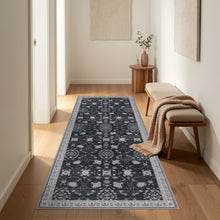 Wasbaar black vloerkleed Inka 1146 – antislip, 3 mm