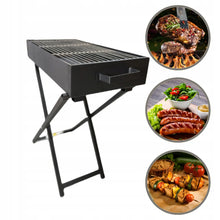 Opklapbare Houtskool BBQ RVS – Verstelbaar | 30 x 60 cm Grill