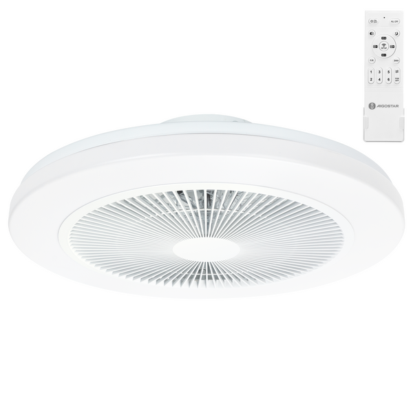 LED Ventilatorlamp 40W Dimbaar met Instelbare Kleurtemperatuur – 6 Snelheden, Voor-/Achterwaartse Rotatie, Ø480mm – Voor Alle Seizoenen