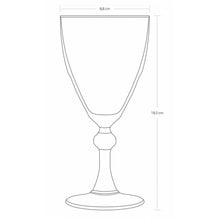 Pasabahce Diamond luxe wijnglazen – 6 stuks – 300 ml kristalglas look