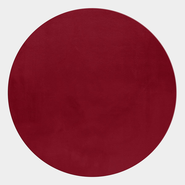 Vloerkleed rond FLUFFY Rood - Ultiem zacht en comfortabel – detailfoto 2