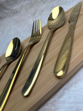Luxe gouden bestek van roestvrij staal – 6-delig glanzend