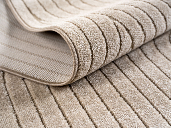 Vloerkleed NOVA 1201 Beige – Japandi Stijl | Indoor & Outdoor – detailfoto 2