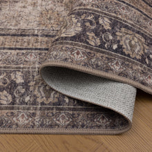 Wasbaar bruin vloerkleed Inka 1147 – antislip, 3 mm