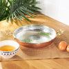 Koperen Pan met Goudkleurige Handvaten – 16 cm