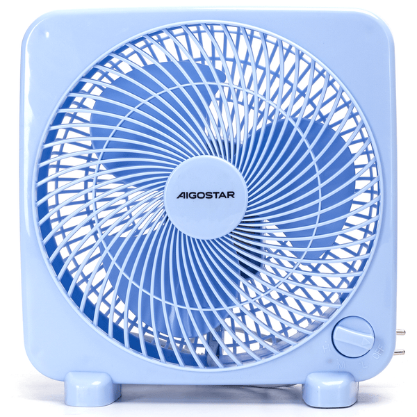 Tafelventilator 9 Inch – 3 Snelheden, 3 Bladen, Blauw – Compact & Krachtig met Stille Werking