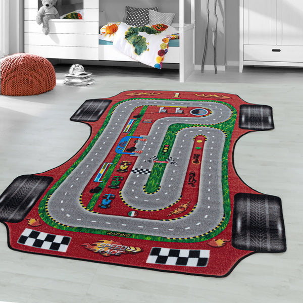 Vloerkleden Kinderen PLAY 2907 RED – Speels en Veilig