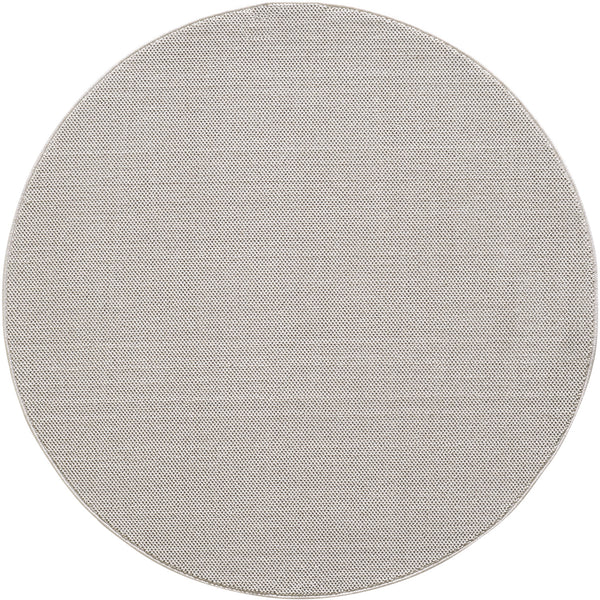 Vloerkleed LOOM rond Cream – Trendy Geweven & Effen Design – detailfoto 2