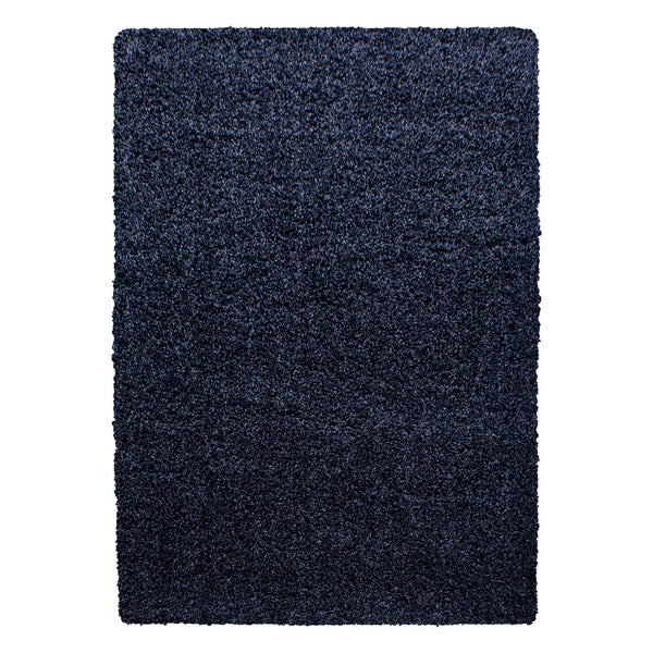 Vloerkleed LIFE Shaggy hoogpolig - Marineblauw – detailfoto 2