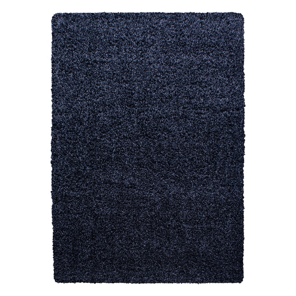 Vloerkleed LIFE Shaggy hoogpolig - Marineblauw