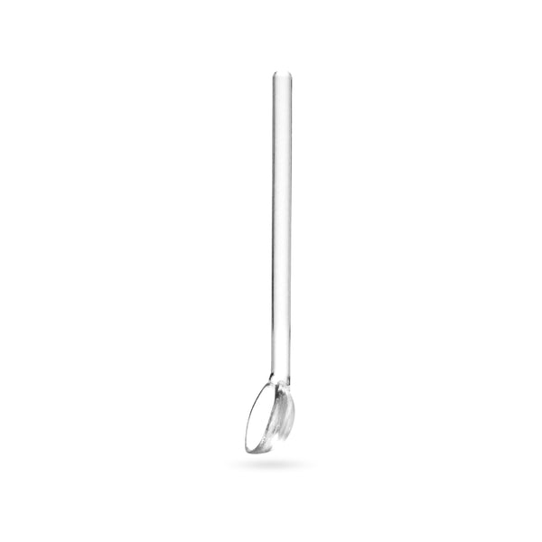 Borosilicaatglas theelepels 6 stuks – transparante glazen theelepels 10.5 cm – detailfoto 2