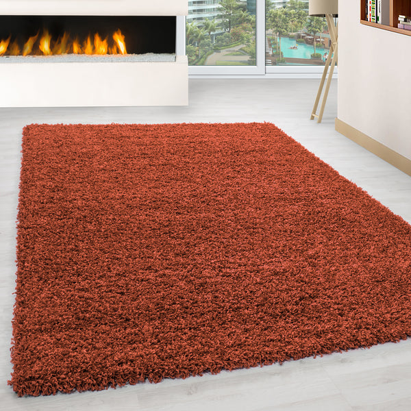Vloerkleed LIFE Shaggy hoogpolig - Aarde