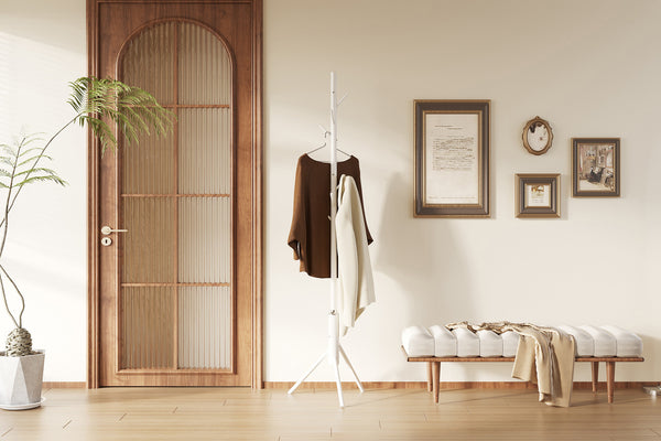 Witte metalen kapstok – 174 cm – Stevig & modern