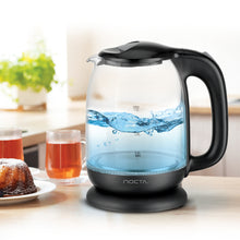 Nocta glazen waterkoker 1,7 liter – met LED-verlichting – 2200W – zwart