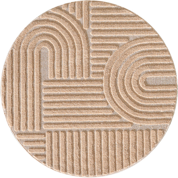 Rond Vloerkleed ART Rose – Japandi Stijl, Zacht & Tijdloos