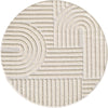 Rond Vloerkleed ART Cream – Japandi Stijl, Zacht & Tijdloos