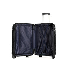 Kofferset Zwart 3-delig met TSA-cijferslot en 4 dubbele 360° wielen