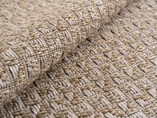 Vloerkleed Ibiza 1901 Beige – Indoor & Outdoor – 100% Polypropyleen – 5 mm poolhoogte – detailfoto 2