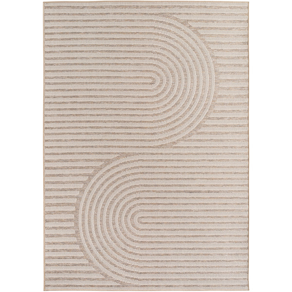 Vloerkleed DESERT 1301 Beige – Japandi Stijl Voor Binnen & Buiten