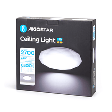 LED Plafondlamp 24W Daglicht 6500K – Ultrahelder 2700lm 40 cm | Energiezuinige Binnenverlichting met Brede Lichtverspreiding