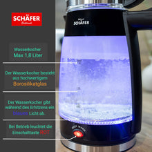 Schäfer Alya Elektrische Theezetapparaat – 2-in-1 Waterkoker en Theepot – 1,7L + 0,8L – Inclusief RVS Theefilter