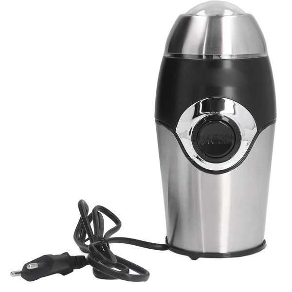 Elektrische Koffiemolen / Kruidenmolen – 150W – RVS Behuizing – 50g Capaciteit – Voor Koffiebonen, Noten en Kruiden – detailfoto 2