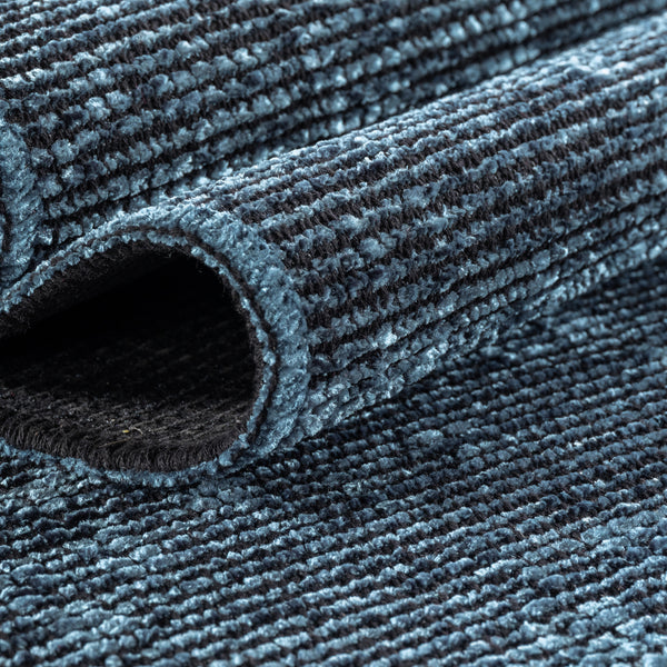 Vloerkleed SPACE Blauw – Pure Luxe in een Tijdloos Design – detailfoto 2