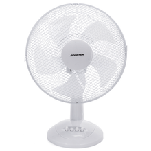 Tafelventilator 12 Inch – 5 Bladen, 3 Snelheden, Horizontale Zwaai – Stil & Krachtig, D340mm, Wit