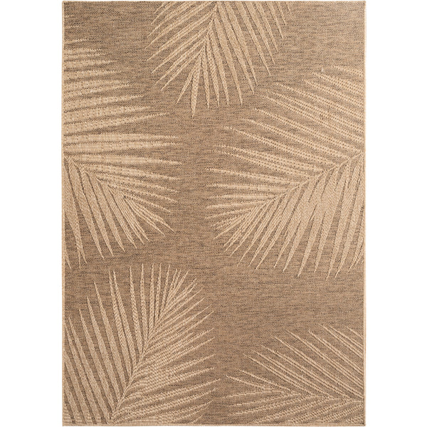 Vloerkleed TIMBER Beige – Palmblad design indoor & outdoor vloerkleed