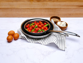Premium Tri-Ply RVS Koekenpan 28 cm – Non-Stick Honeycomb Coating, Krasvrij, Vaatwasserbestendig en Geschikt voor Inductie
