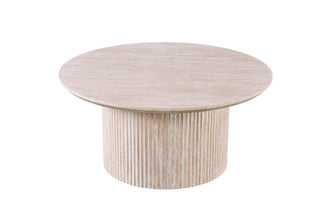 Salontafel Lagos Rond 80 cm – Travertin Beige – Moderne Design Koffietafel
