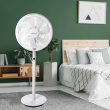 Staande Ventilator 16 Inch – 7 Bladen, 3 Snelheden & 3 Windmodi – Met Afstandsbediening, Timer & Verstelbare Hoogte – Wit