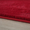 Vloerkleed rond FLUFFY Rood - Ultiem zacht en comfortabel
