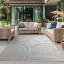 Vloerkleed NOVA 1202 Silver – Japandi Stijl | Indoor & Outdoor