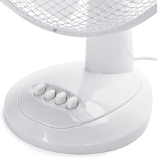 Tafelventilator 12 Inch – 5 Bladen, 3 Snelheden, Horizontale Zwaai – Stil & Krachtig, D340mm, Wit
