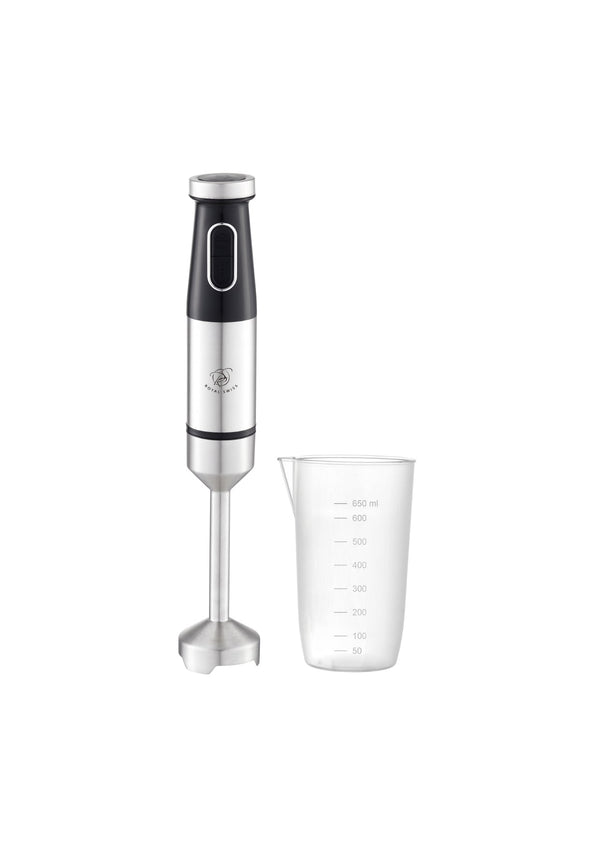 Royal Swiss RVS Staafmixer 1000W + 650ml Maatbeker | 2 Snelheden